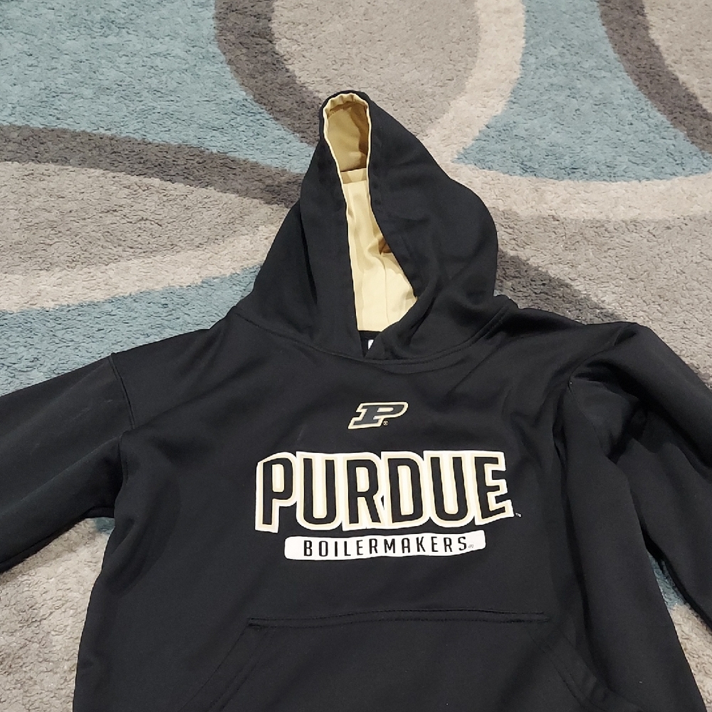 Purdue Youth 10 Black Sweater